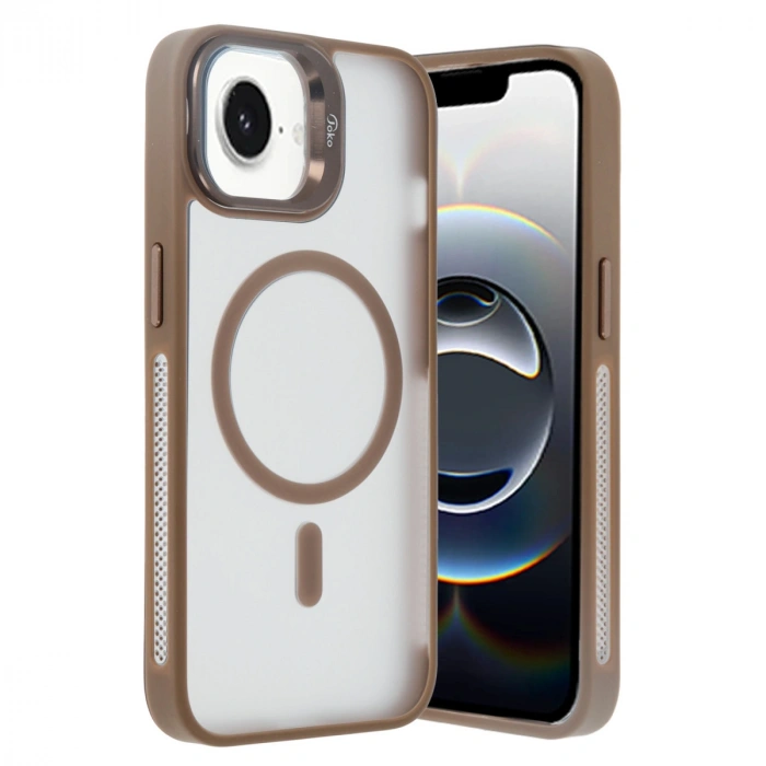 Joko Apple İphone 16e Flet Lens Magsafe Kapak - Gold