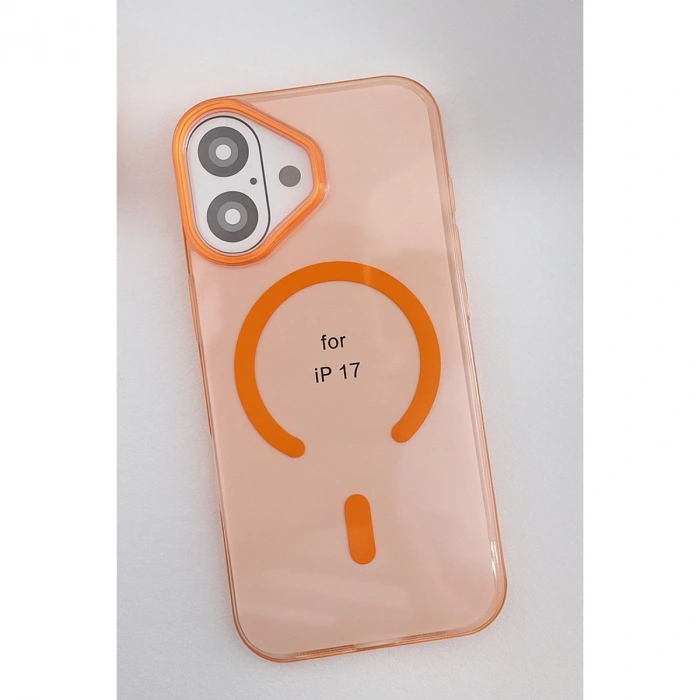 Joko Apple İphone 17 Pc Blank Magsafe Kapak - Turuncu