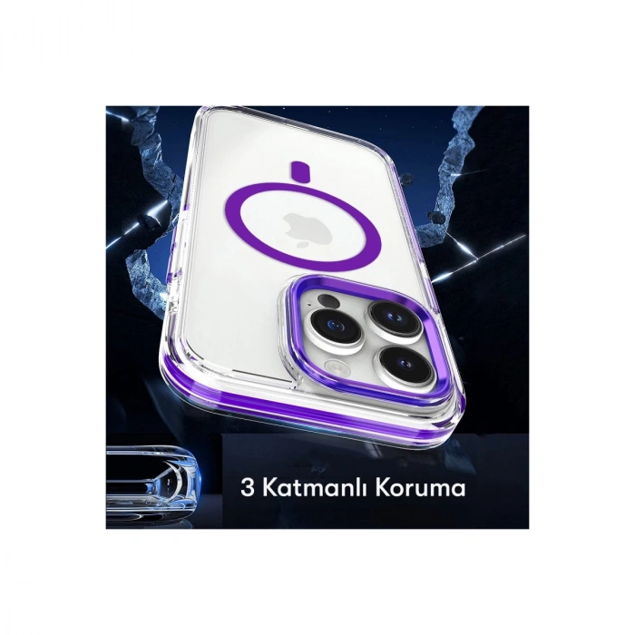 Joko İphone 14 Pro Bella Magsafe Kapak - Derin Mor