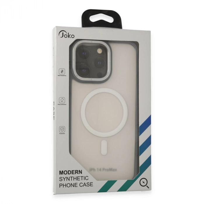 Joko İphone 14 Pro Max Kılıf Rocky Magsafe Kapak - Siyah