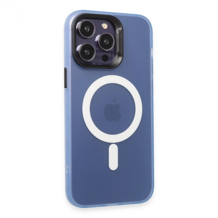 Joko İphone 15 Pro Max Kılıf Mateks Magsafe Kapak - Sierra Blue