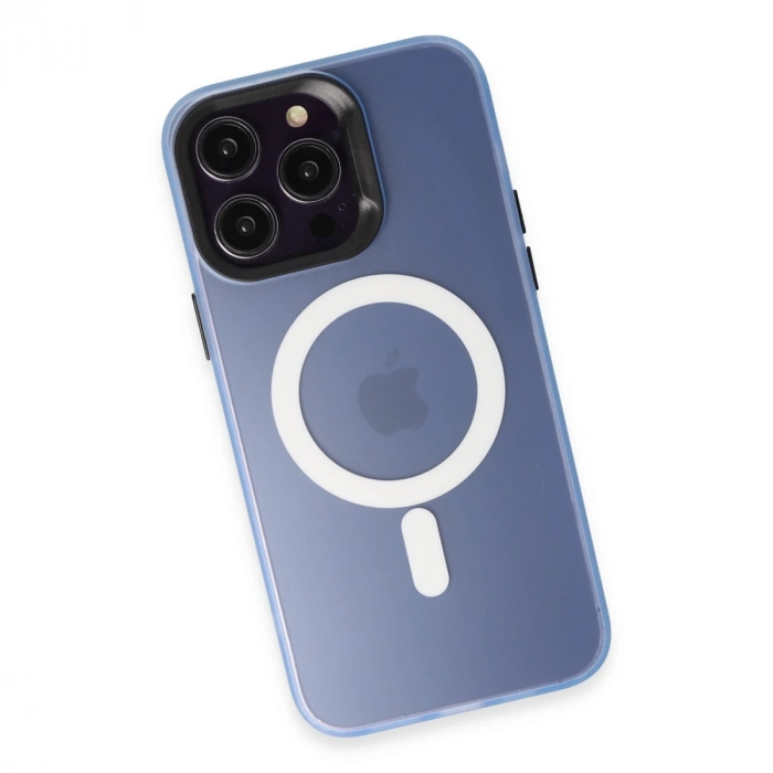 Joko İphone 15 Pro Max Kılıf Mateks Magsafe Kapak - Sierra Blue