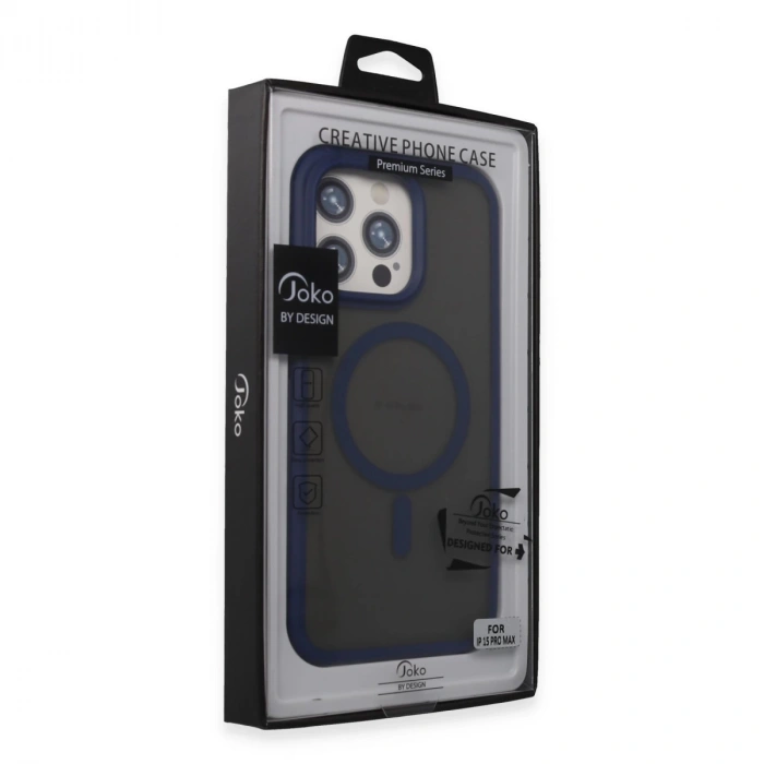 Joko İphone 15 Pro Max Toras Airbag Magsafe Kapak - Lacivert