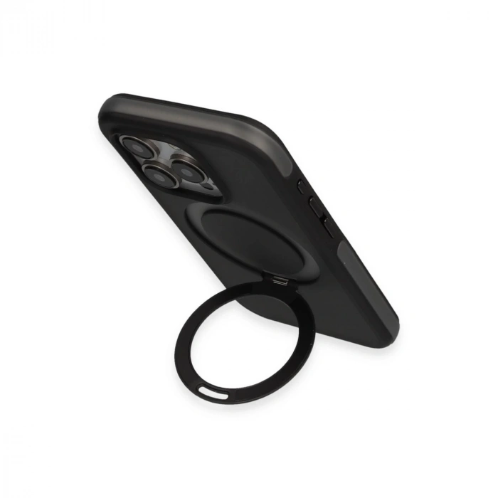 Joko İphone 15 Pro Max Zorda Airbag Magsafe Standlı Kapak - Siyah