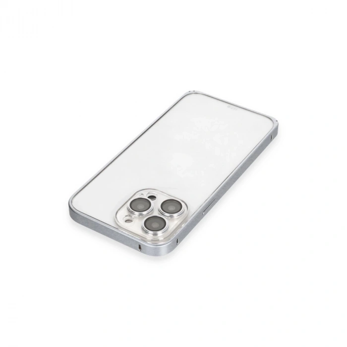 Joko İphone 15 Pro Metal Bumper Mat Kapak - Gri