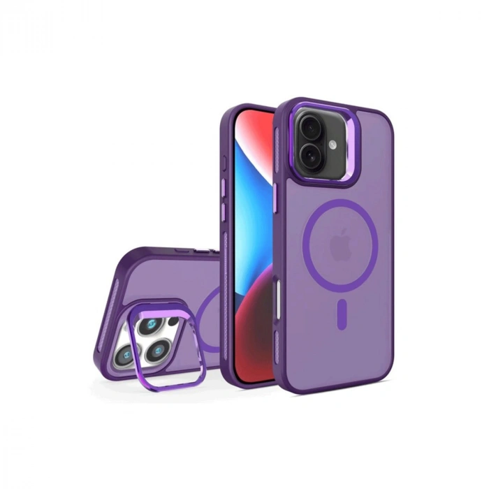 Joko İphone 16 Plus Flet Lens Magsafe Kapak - Derin Mor