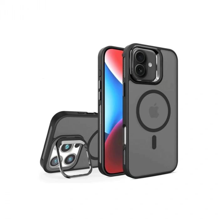 Joko İphone 16 Plus Flet Lens Magsafe Kapak - Siyah