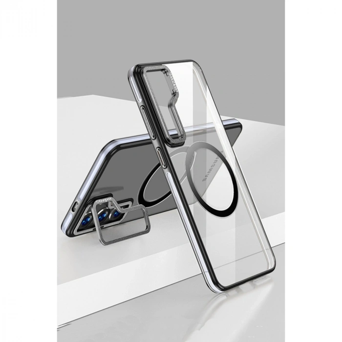 Joko Samsung Galaxy S24 Crystal Magsafe Kapak - Siyah