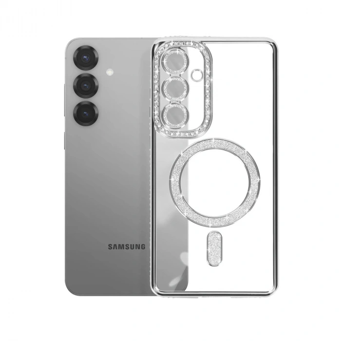 Joko Samsung Galaxy S26 Joke Simli Magneticsafe Kılıf - Gümüş