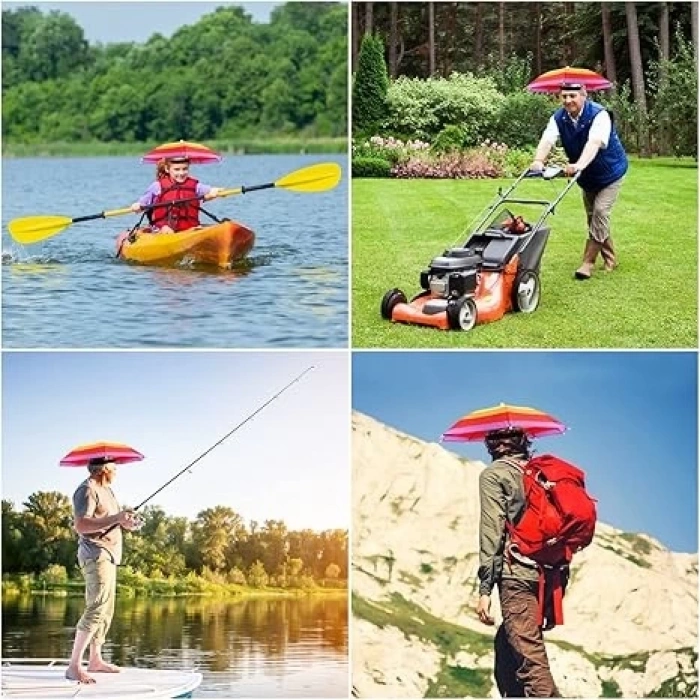 Kafa Şemsiyesi Gökkuşağı Mz-332