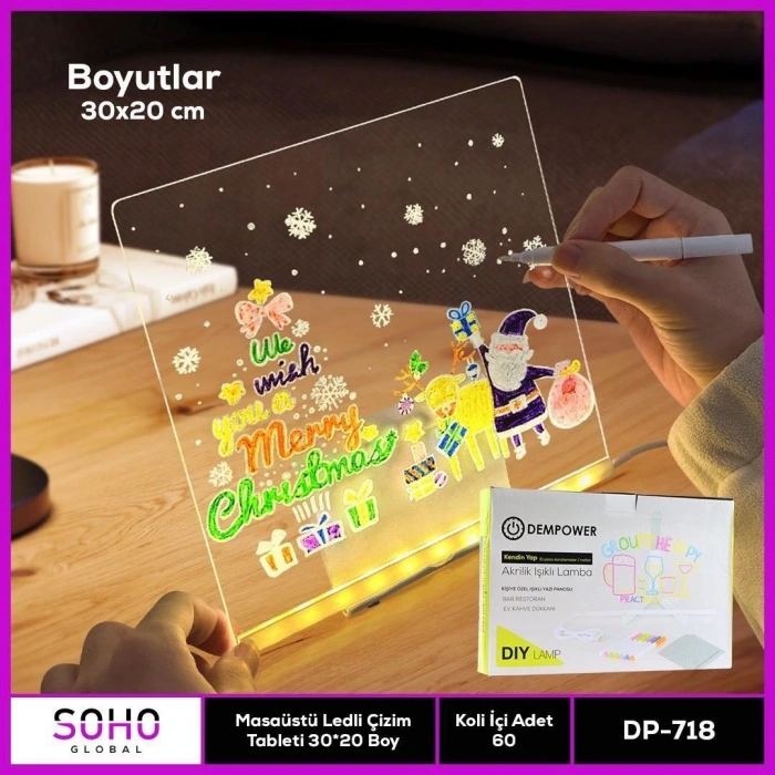 Ledli Çizim Tableti 20*30 Boy