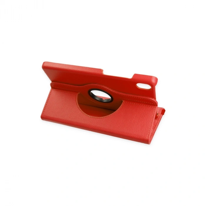 Lenovo Tab M8 Kılıf 360 Tablet Deri Kılıf - Kırmızı