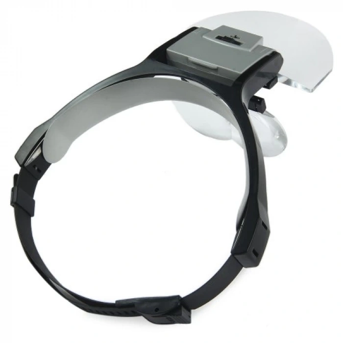 Lens Takmalı 5 Lenslı , Led Lambalı Şapka Tip Büyüteç