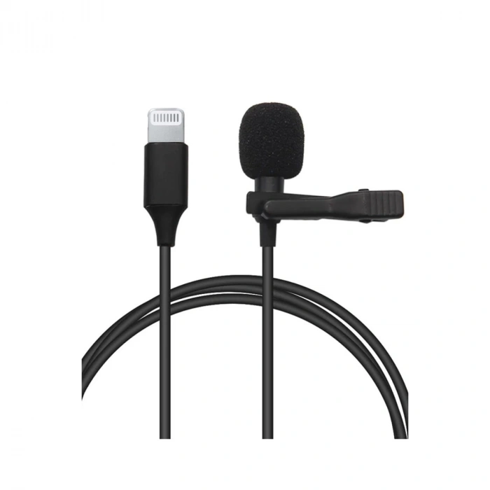 Lightning 2 Metre Double Mikrofon - Siyah