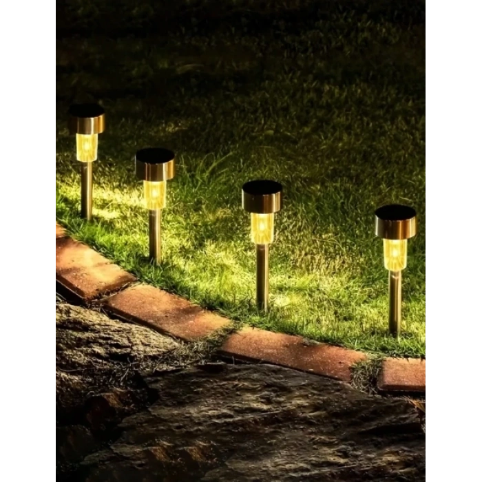Metal Gövdeli Solar Bahçe Lambası 10lu