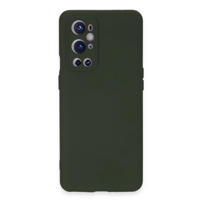 One Plus 9 Pro Kılıf Nano İçi Kadife Silikon - Koyu Yeşil