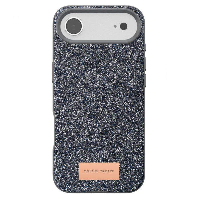 Onegif Apple İphone 17 Air Bright Simli Kapak - Gümüş