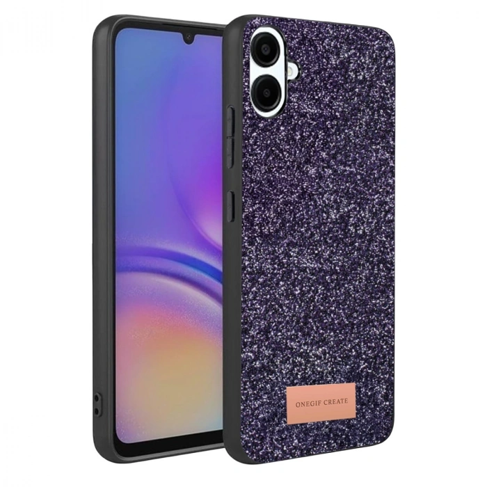 Onegif Samsung Galaxy A07 4g Bright Simli Kapak - Derin Mor