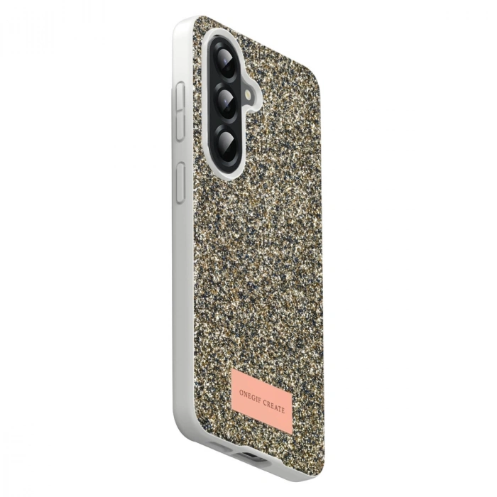 Onegif Samsung Galaxy A17 5g Bright Simli Kapak - Gold