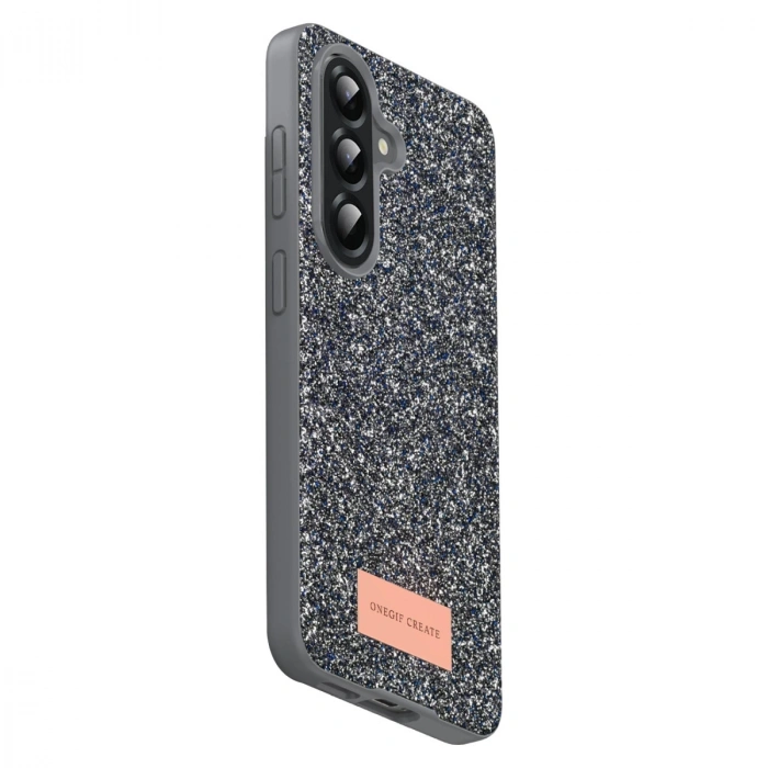 Onegif Samsung Galaxy A17 5g Bright Simli Kapak - Gümüş