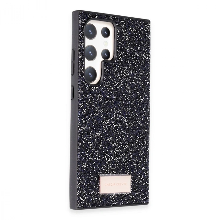 Onegif Samsung Galaxy S23 Ultra Bright Simli Kapak - Siyah