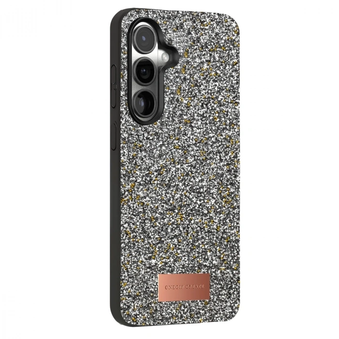 Onegif Samsung Galaxy S25 Plus Bright Simli Kapak - Gold