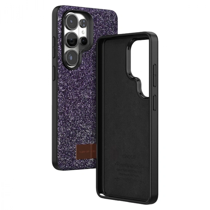 Onegif Samsung Galaxy S26 Ultra Bright Simli Kapak - Derin Mor