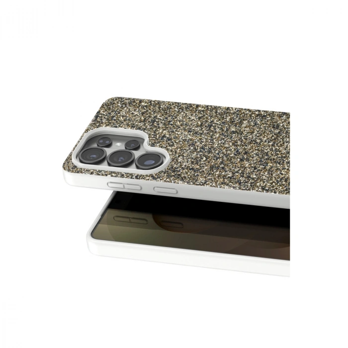 Onegif Samsung Galaxy S26 Ultra Bright Simli Kapak - Gold