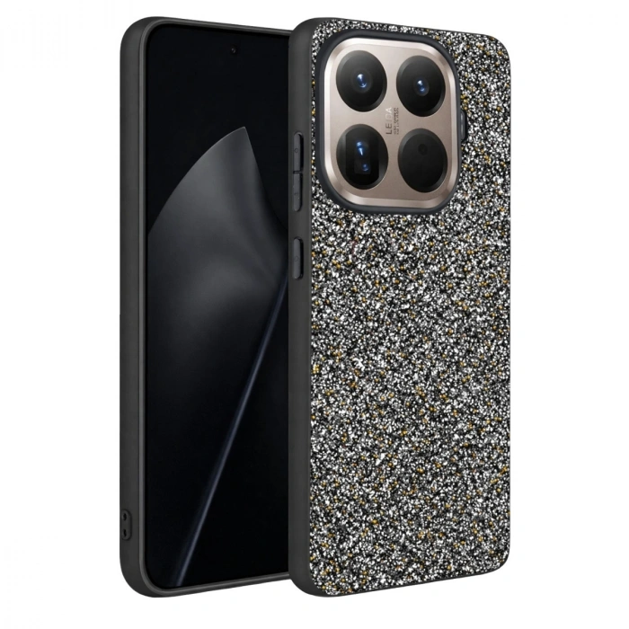 Onegif Xiaomi Mi 15t Pro Bright Simli Kapak - Gold
