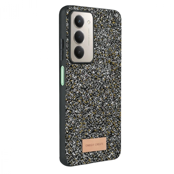 Onegif Xiaomi Redmi 15 4g Bright Simli Kapak - Gold