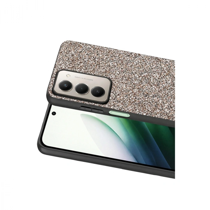 Onegif Xiaomi Redmi 15 4g Bright Simli Kapak - Gümüş