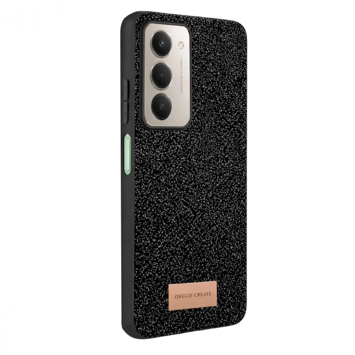 Onegif Xiaomi Redmi 15 4g Bright Simli Kapak - Siyah