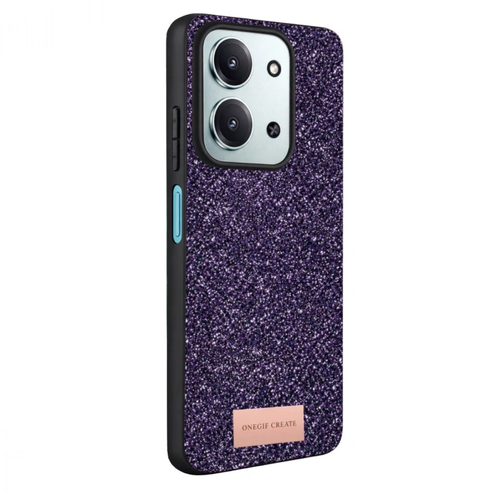 Onegif Xiaomi Redmi 15c 4g Bright Simli Kapak - Derin Mor