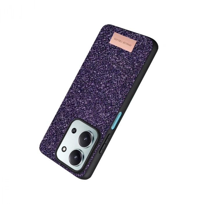 Onegif Xiaomi Redmi 15c 4g Bright Simli Kapak - Derin Mor