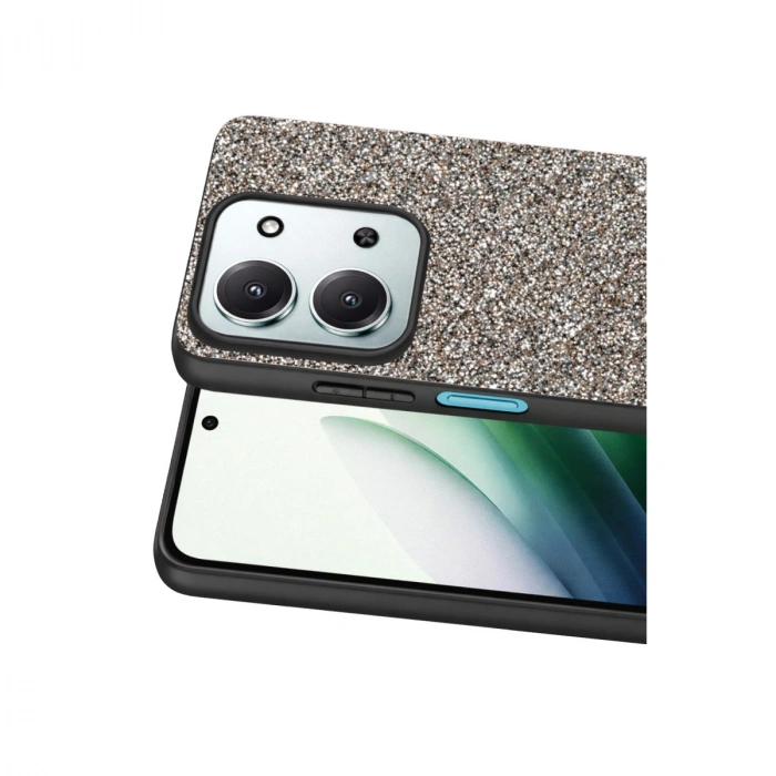 Onegif Xiaomi Redmi 15c 4g Bright Simli Kapak - Gümüş