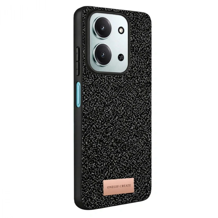 Onegif Xiaomi Redmi 15c 4g Bright Simli Kapak - Siyah