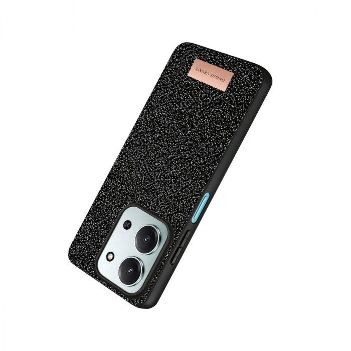 Onegif Xiaomi Redmi 15c 4g Bright Simli Kapak - Siyah