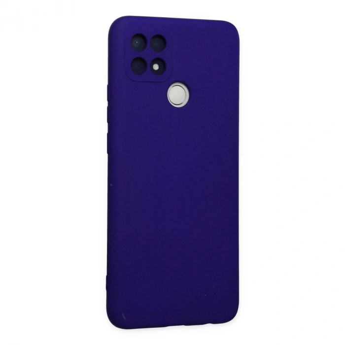 Oppo A15 Kılıf Nano İçi Kadife Silikon - Mor