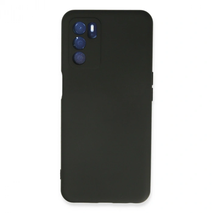 Oppo A16 Kılıf Nano İçi Kadife Silikon - Siyah