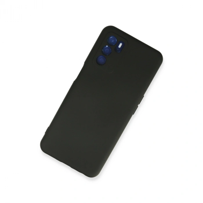 Oppo A16 Kılıf Nano İçi Kadife Silikon - Siyah