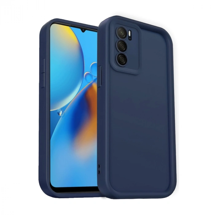 Oppo A16 Kılıf Viera Silikon - Lacivert