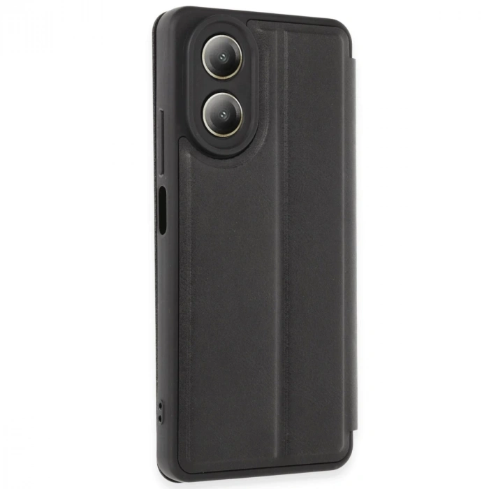 Oppo A38 Kılıf Flip Cover - Siyah