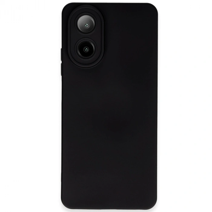 Oppo A38 Kılıf Nano İçi Kadife Silikon - Siyah