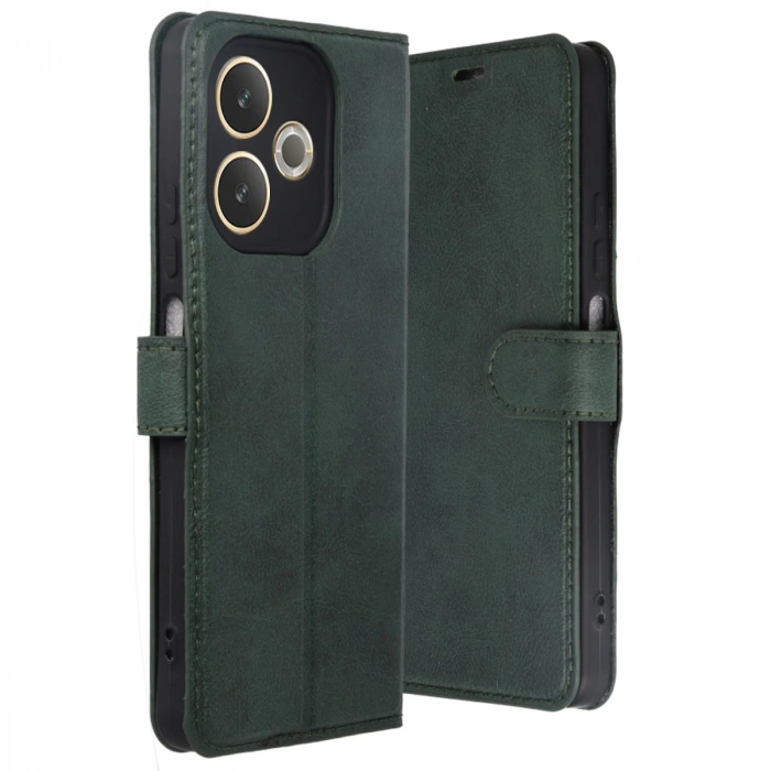 Oppo A5 Pro 4g Trend S Plus Kapaklı Kılıf - Yeşil