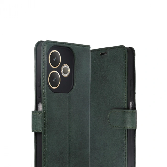 Oppo A5 Pro 4g Trend S Plus Kapaklı Kılıf - Yeşil