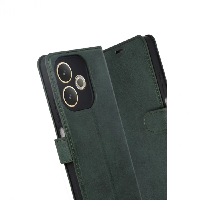 Oppo A5 Pro 4g Trend S Plus Kapaklı Kılıf - Yeşil