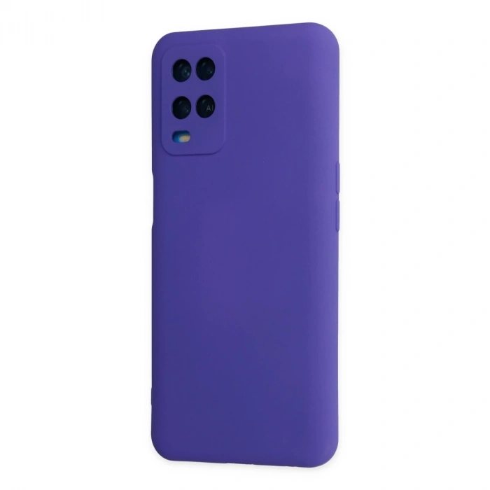 Oppo A54 4g Kılıf Nano İçi Kadife Silikon - Mor