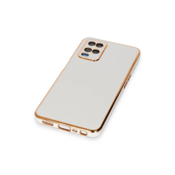 Oppo A54 4g Kılıf Volet Silikon - Beyaz