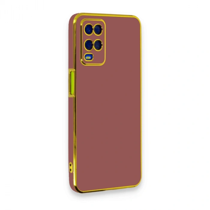 Oppo A54 4g Kılıf Volet Silikon - Kırmızı