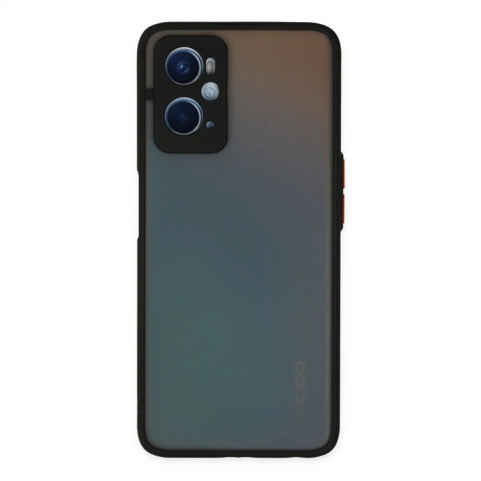 Oppo A96 Kılıf Montreal Silikon Kapak - Siyah